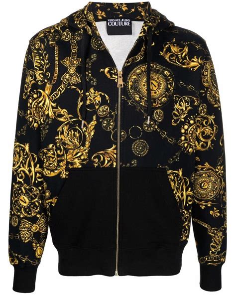 versace gold hoodie|Versace hoodie cheap.